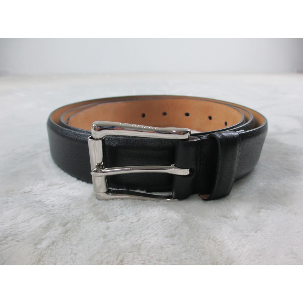 Cole Haan Black Genuine Leather Dress Belt - Men's Size 44/110